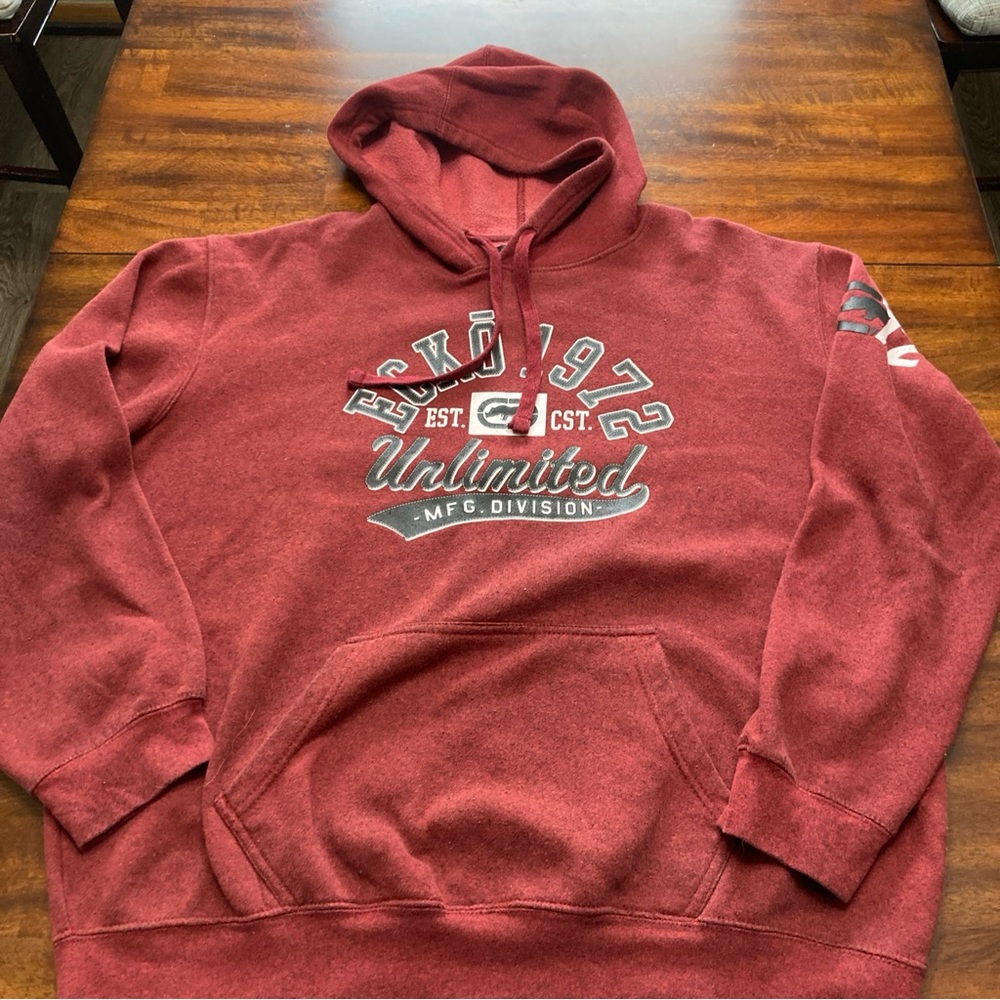 Ecko Unltd Red Rhino Hoodie Grunge Emo Skate Sz XL Y2K Vintage